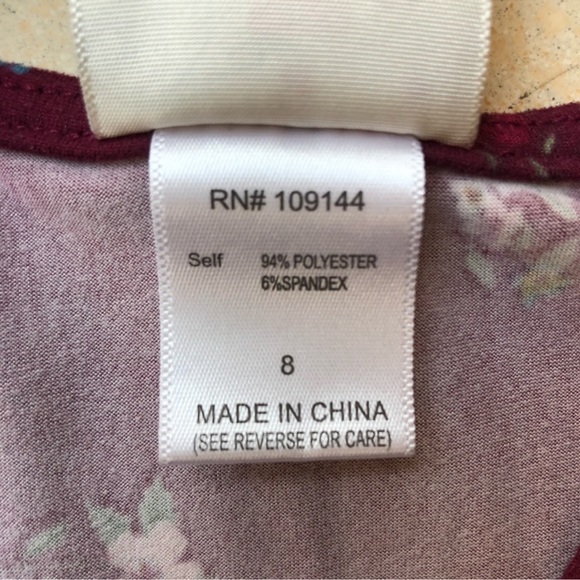 *RELISTED* Jenna & Jessie Floral A-line Dress 3/4 length sleeve Girls Sizes 8 - Picture 6 of 7